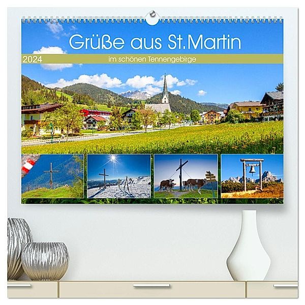 Grüsse aus St.Martin (hochwertiger Premium Wandkalender 2024 DIN A2 quer), Kunstdruck in Hochglanz, Christa Kramer