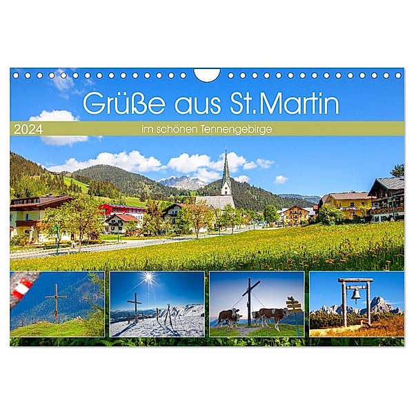Grüsse aus St.Martin (Wandkalender 2024 DIN A4 quer), CALVENDO Monatskalender, Christa Kramer