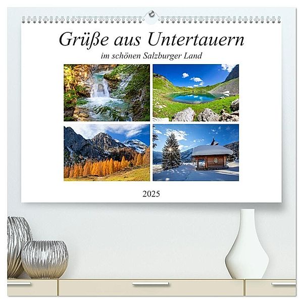 Grüße aus Untertauern (hochwertiger Premium Wandkalender 2025 DIN A2 quer), Kunstdruck in Hochglanz, Calvendo, Christa Kramer