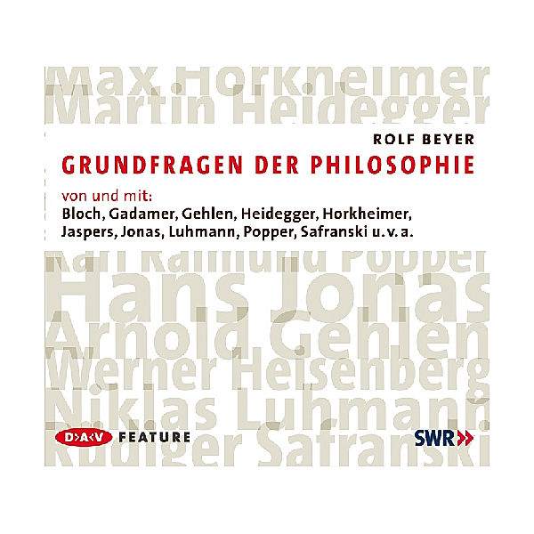 Grundfragen der Philosophie, 2 Audio-CDs, Rolf Beyer