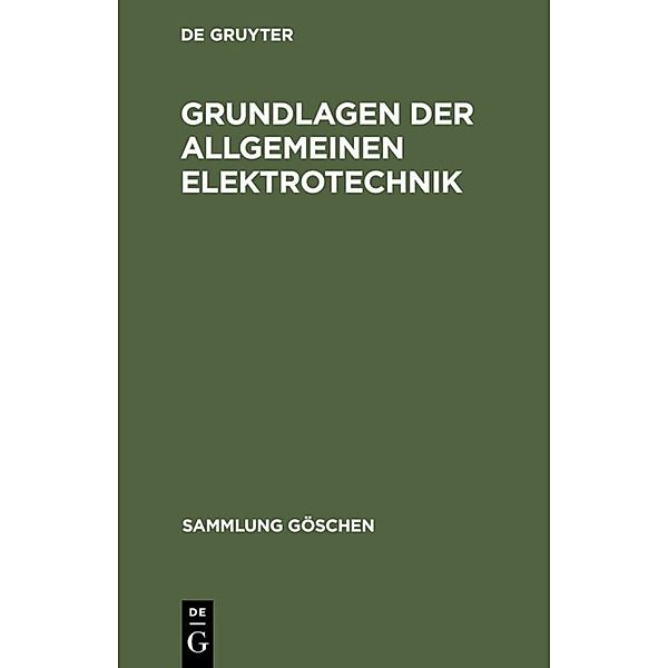 Grundlagen der allgemeinen Elektrotechnik