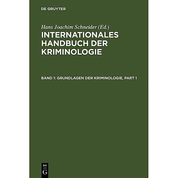 Grundlagen der Kriminologie