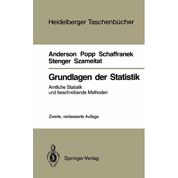 Grundlagen der Statistik, Oskar Anderson, Werner Popp, Manfred Schaffranek, Horst Stenger, Klaus Szameitat