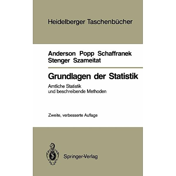 Grundlagen der Statistik / Heidelberger Taschenbücher Bd.195, Oskar Anderson, Werner Popp, Manfred Schaffranek, Horst Stenger, Klaus Szameitat