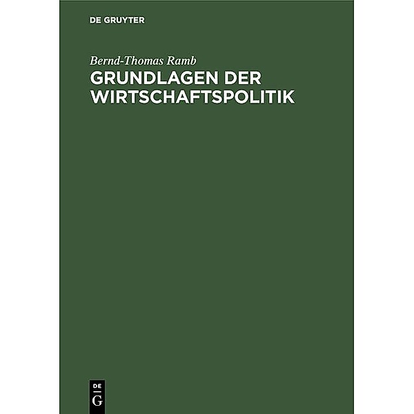 Grundlagen der Wirtschaftspolitik / Jahrbuch des Dokumentationsarchivs des österreichischen Widerstandes, Bernd-Thomas Ramb