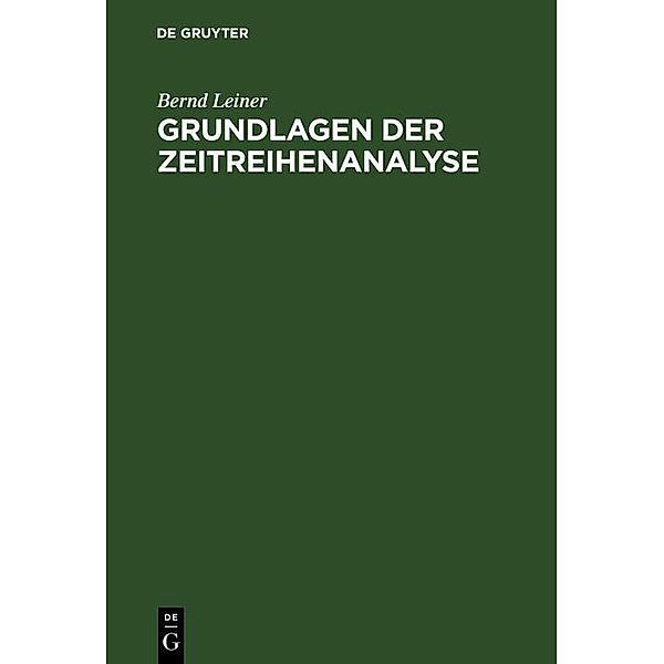 Grundlagen der Zeitreihenanalyse / Jahrbuch des Dokumentationsarchivs des österreichischen Widerstandes, Bernd Leiner