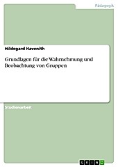 Grundlagen für die Wahrnehmung und Beobachtung von Gruppen - eBook - Hildegard Havenith,