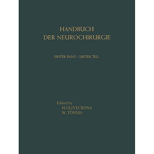Grundlagen I / Handbuch der Neurochirurgie. Bd.1 / 1