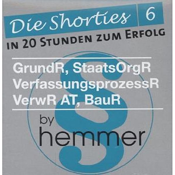 GrundR, StaatsorgR, VerfassungsprozessR, VerwR AT, BauR