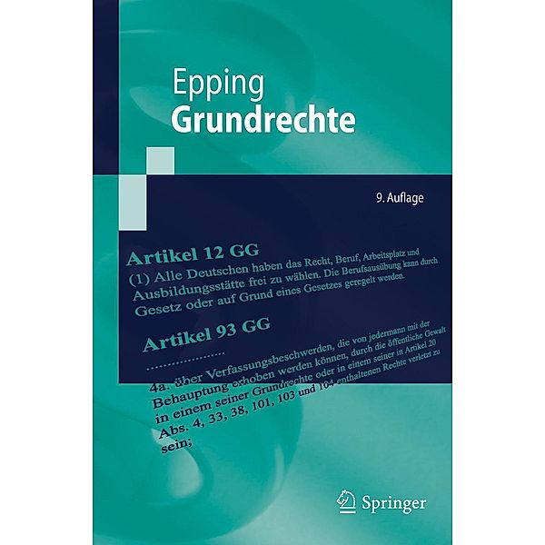 Grundrechte / Springer-Lehrbuch, Volker Epping