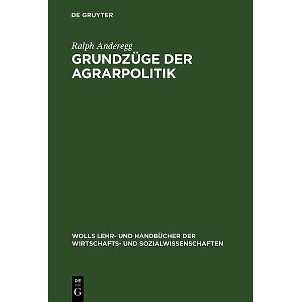Grundzüge der Agrarpolitik / Jahrbuch des Dokumentationsarchivs des österreichischen Widerstandes, Ralph Anderegg