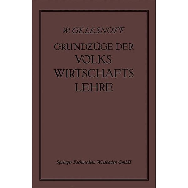 Grundzüge der Volkswirtschaftslehre, W. Gelesnoff, E. Altschul