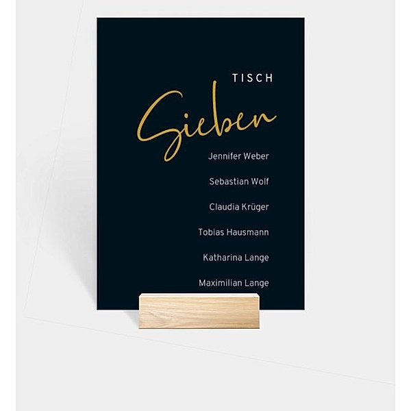 Gruppentischkarte Voller Freude, Sitzplan (105 x 148mm)