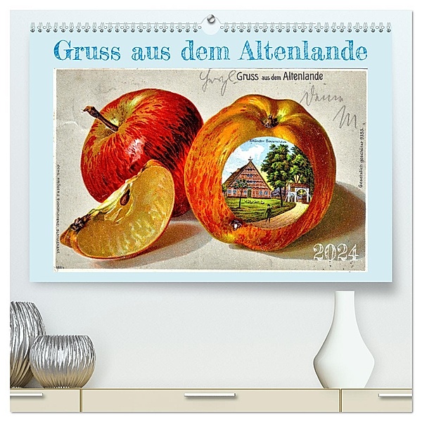 Gruss aus dem Altenlande (hochwertiger Premium Wandkalender 2024 DIN A2 quer), Kunstdruck in Hochglanz, Calvendo, Henning von Löwis of Menar