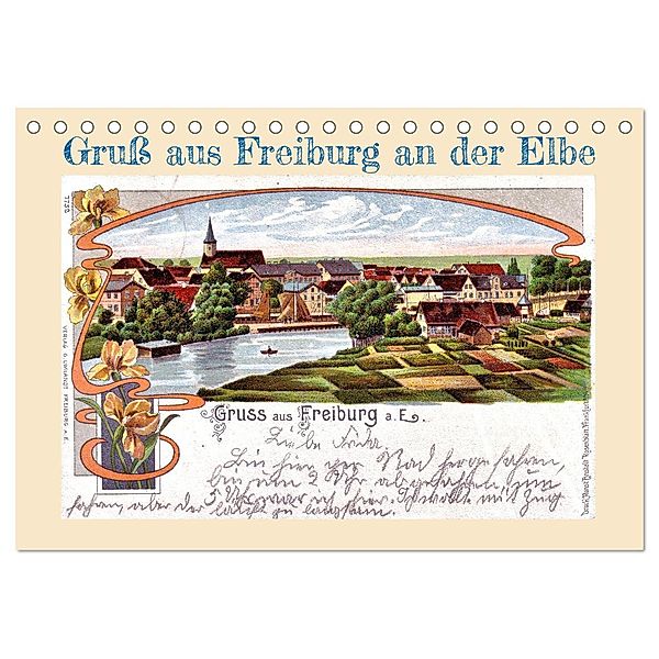 Gruss aus Freiburg an der Elbe (Tischkalender 2025 DIN A5 quer), CALVENDO Monatskalender, Calvendo, Henning von Löwis of Menar