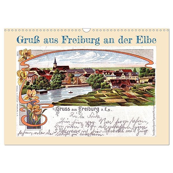 Gruss aus Freiburg an der Elbe (Wandkalender 2024 DIN A3 quer), CALVENDO Monatskalender, Calvendo, Henning von Löwis of Menar