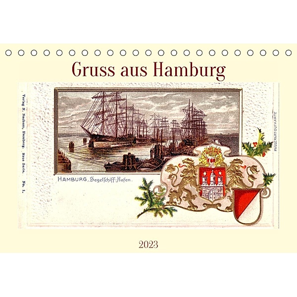 Gruss aus Hamburg (Tischkalender 2023 DIN A5 quer), Henning von Löwis of Menar, Henning von Löwis of Menar