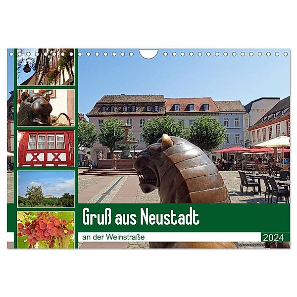 Gruß aus Neustadt an der Weinstraße (Wandkalender 2024 DIN A4 quer), CALVENDO Monatskalender, Ilona Andersen