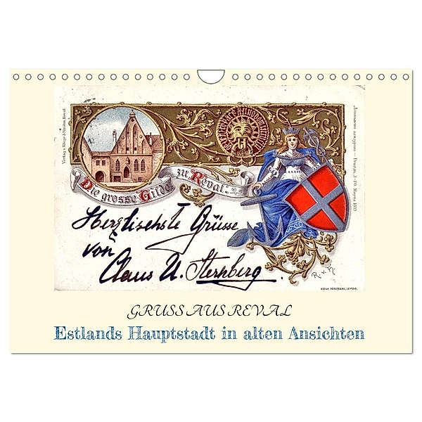 GRUSS AUS REVAL - Estlands Hauptstadt in alten Ansichten (Wandkalender 2025 DIN A4 quer), CALVENDO Monatskalender, Calvendo, Henning von Löwis of Menar