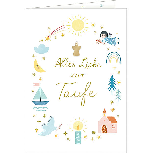 Grusskarte - Alles Liebe zur Taufe