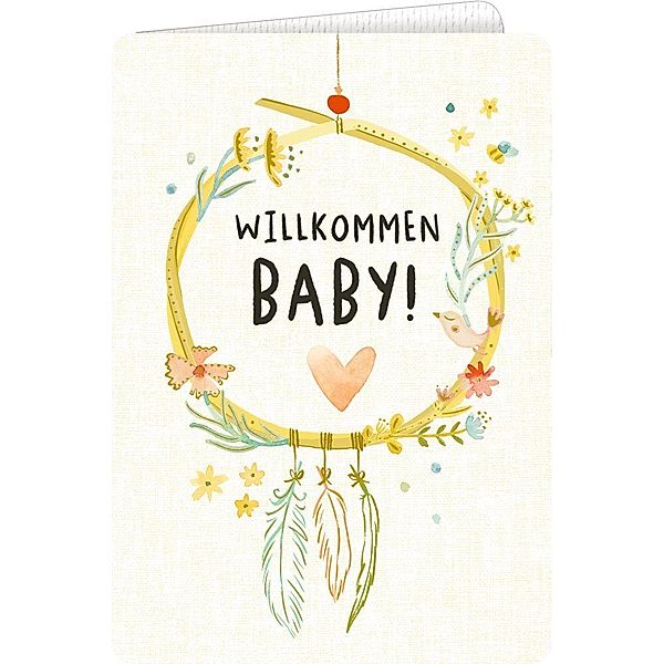 Grusskarte - Willkommen, Baby!