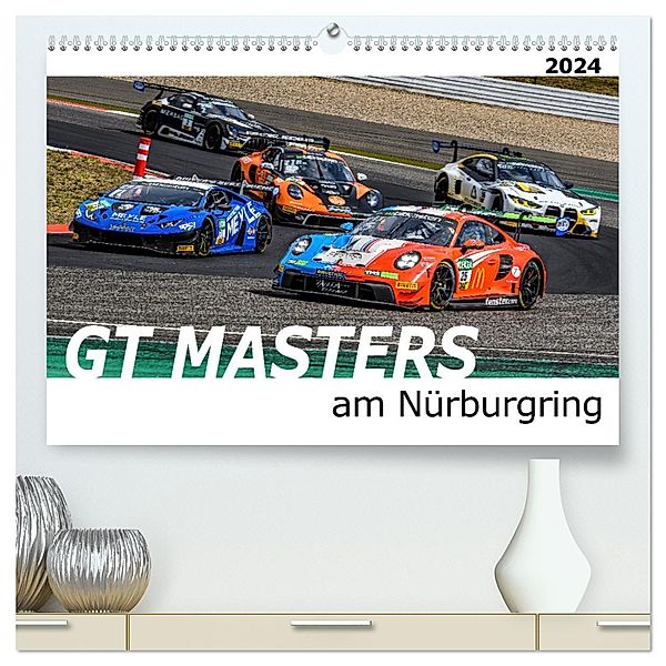 GT Masters am Nürburgring (hochwertiger Premium Wandkalender 2024 DIN A2 quer), Kunstdruck in Hochglanz, Calvendo, Michael Schweinle & Dieter Wilczek