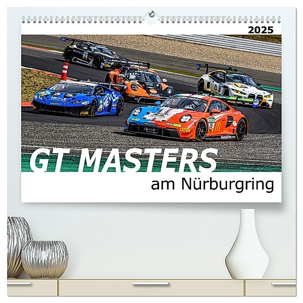 GT Masters am Nürburgring (hochwertiger Premium Wandkalender 2025 DIN A2 quer), Kunstdruck in Hochglanz, Calvendo, Michael Schweinle & Dieter Wilczek
