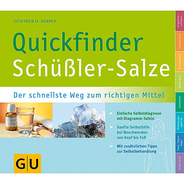 GU Quickfinder Körper, Geist & Seele: Schüßler-Salze, Quickfinder, Günther H. Heepen