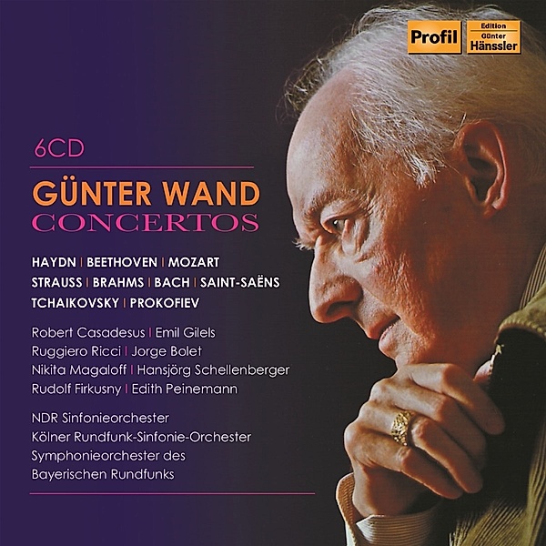 Günter Wand Concertos, G. Wand, N. Schellenberger, R. Greutter, E. Gilels