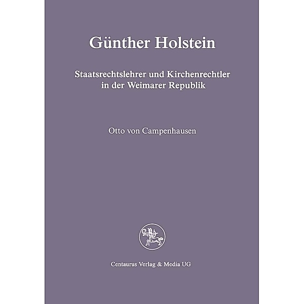 Günther Holstein / Reihe Rechtswissenschaft, Otto von Campenhausen