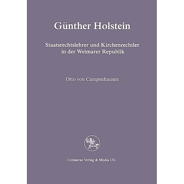 Günther Holstein / Reihe Rechtswissenschaft, Otto von Campenhausen