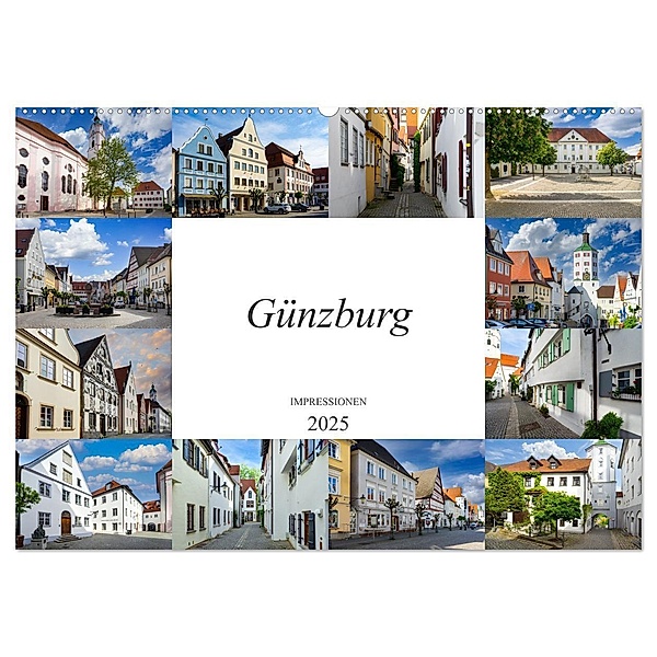 Günzburg Impressionen (Wandkalender 2025 DIN A2 quer), CALVENDO Monatskalender, Calvendo, Dirk Meutzner