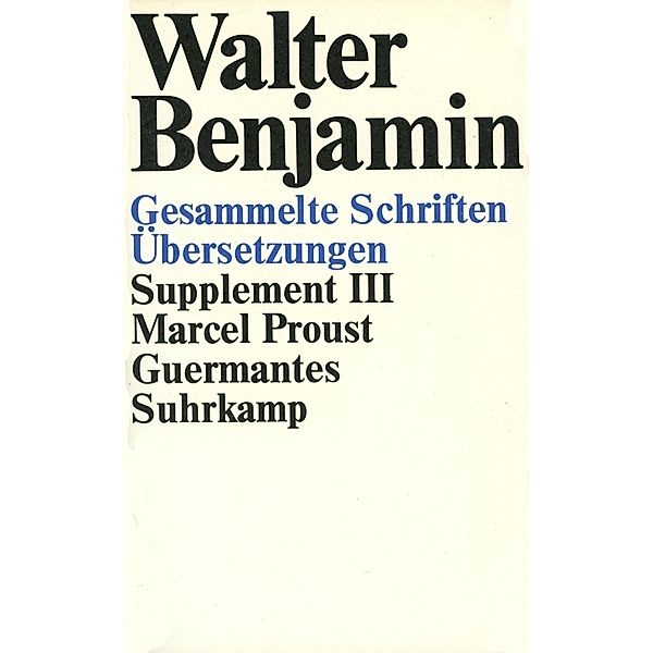 Guermantes, Walter Benjamin