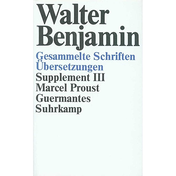 Guermantes, Walter Benjamin