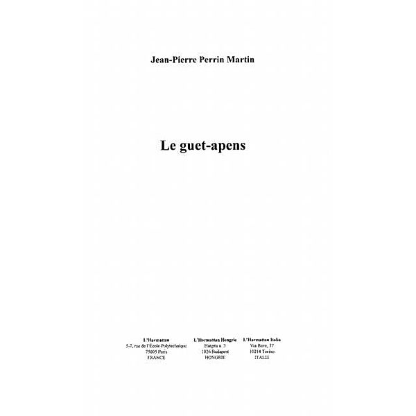 Guet-apens le / Hors-collection, Perrin Martin Jean-Pierre