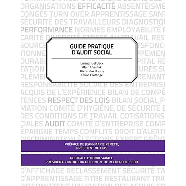 Guide Pratique d'Audit Social de Conformité, Emmanuel Beck, Alain Chamak, Alexandre Dupuy, Céline Fromage