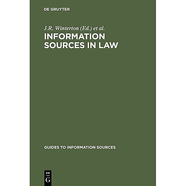 Guides to Information Sources / Information Sources in Law