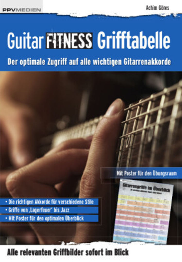 Guitar Fitness Grifftabelle, m. 1 Beilage Buch versandkostenfrei