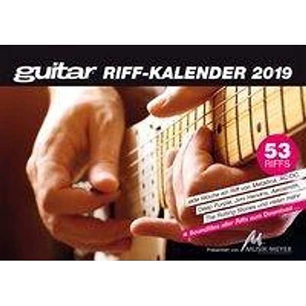 Guitar Riffkalender 2019