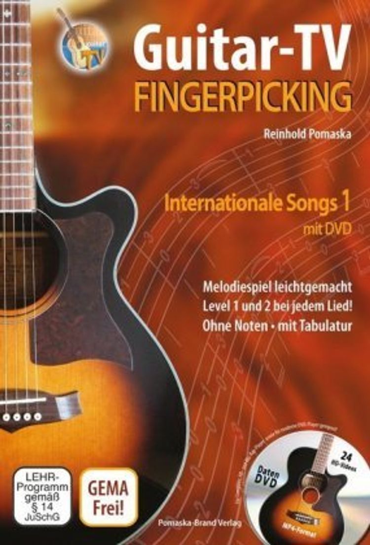 Guitar Tv Fingerpicking Internationale Songs M Dvd Buch