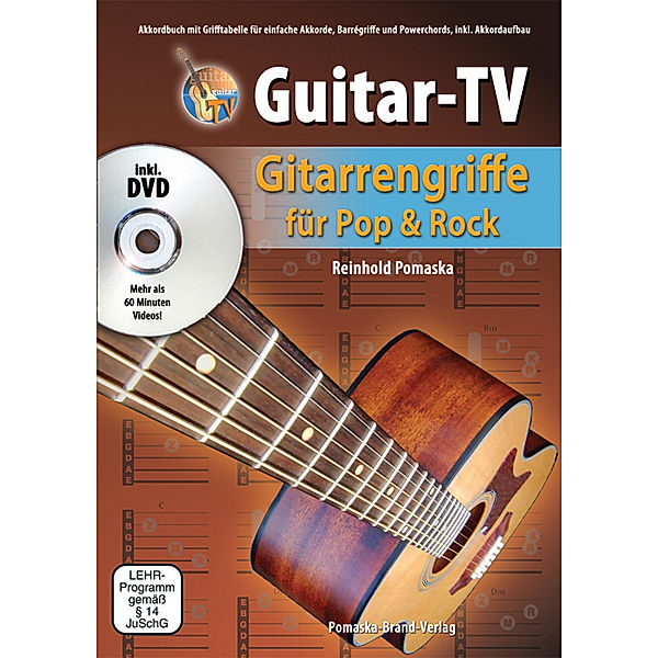 Guitar-TV: Gitarrengriffe für Pop und Rock mit DVD, m. 1 DVD-ROM, Reinhold Pomaska