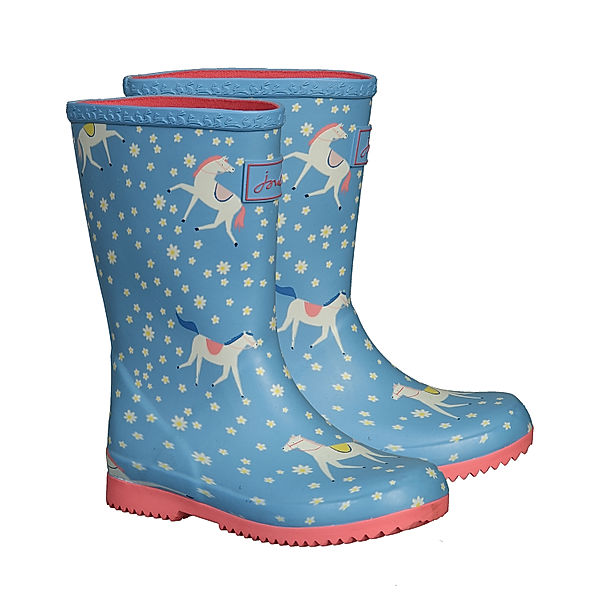 Tom Joule® Gummistiefel JNR ROLL UP - HORSE in blue