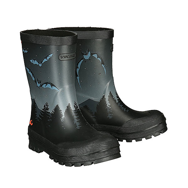 Viking Gummistiefel JOLLY BAT & EAGLE in schwarz