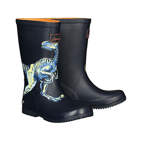 Tom Joule® Gummistiefel JUNIOR ROLL UP WELLY – RAPTOR GLOW IN THE DARK in navy