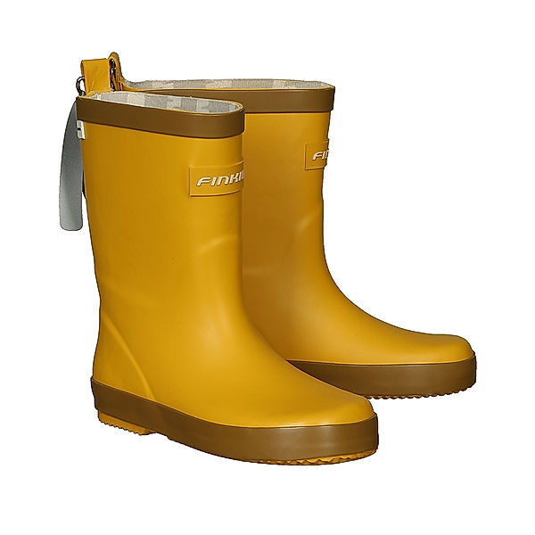 finkid Gummistiefel KUMI in golden yellow/cinnamon