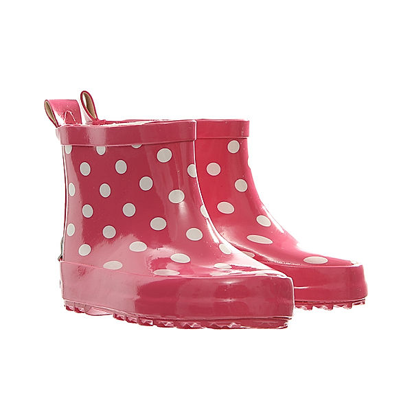 Playshoes Gummistiefel PUNKTE halbhoch in pink