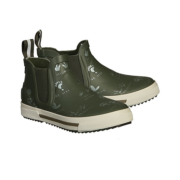 Tom Joule® Gummistiefel RAINWELL - FOOT PRINTS in grün