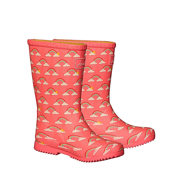 Tom Joule® Gummistiefel ROLL UP – RAIN CLOUDS in pink