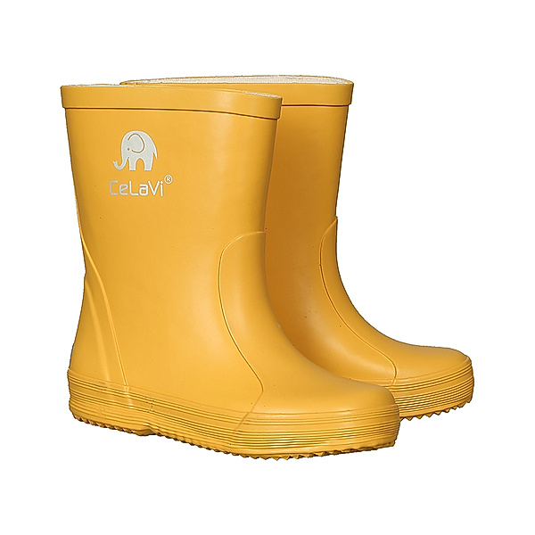 CeLaVi Gummistiefel SOLID in mineral yellow