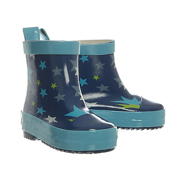 Playshoes Gummistiefel STERNE halbhoch in blau